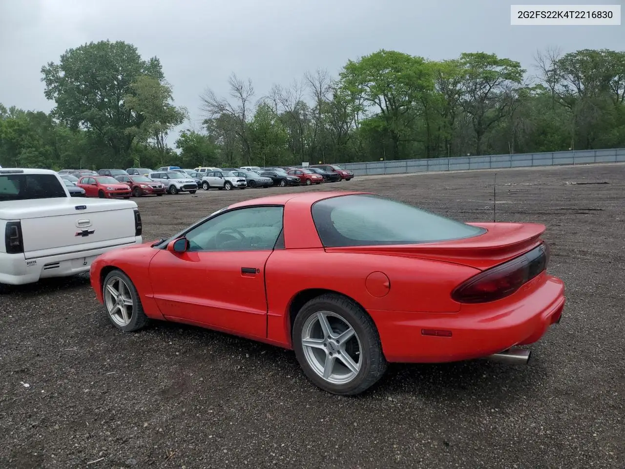 1996 Pontiac Firebird VIN: 2G2FS22K4T2216830 Lot: 57124905