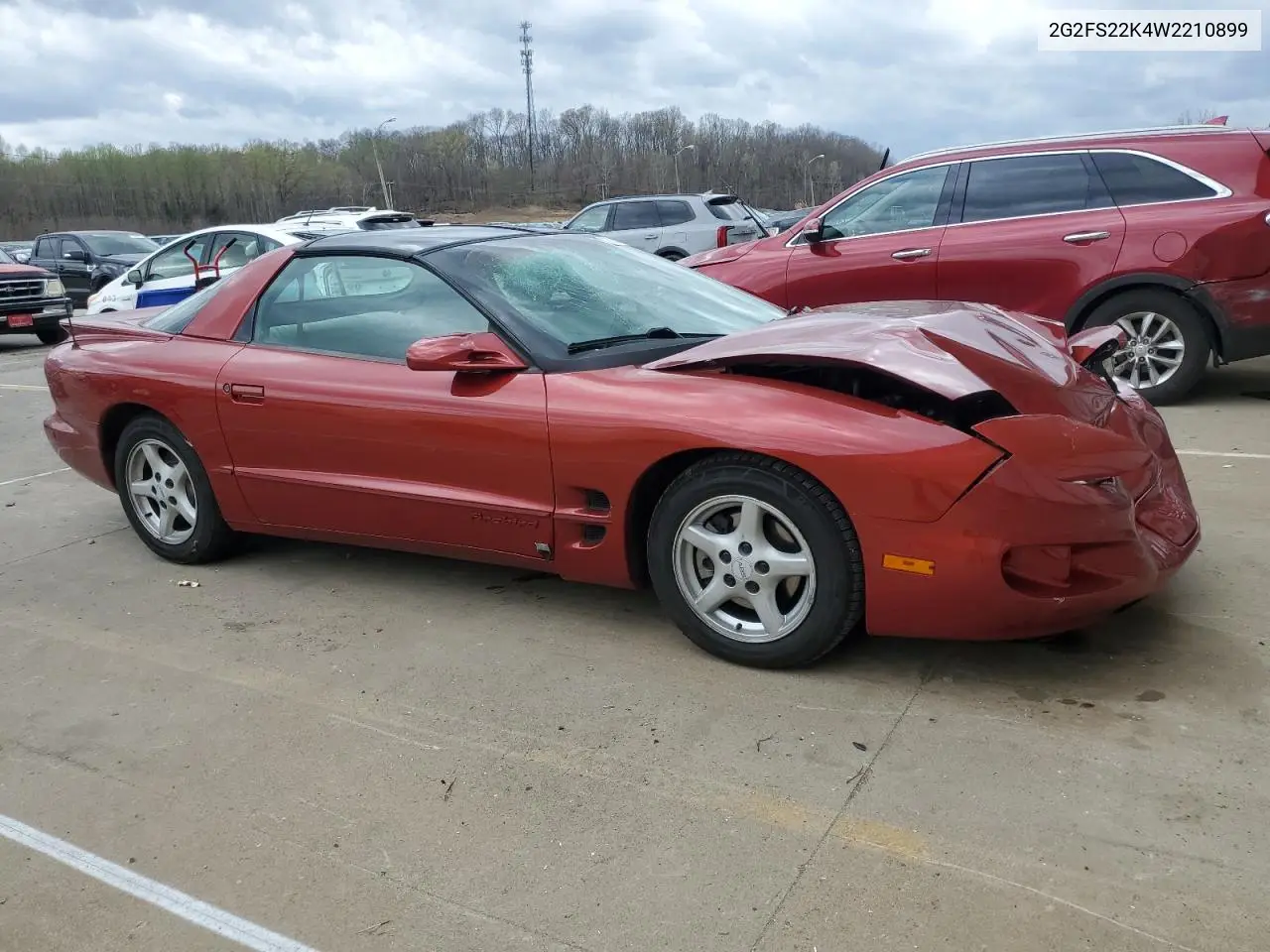 1998 Pontiac Firebird VIN: 2G2FS22K4W2210899 Lot: 51608195