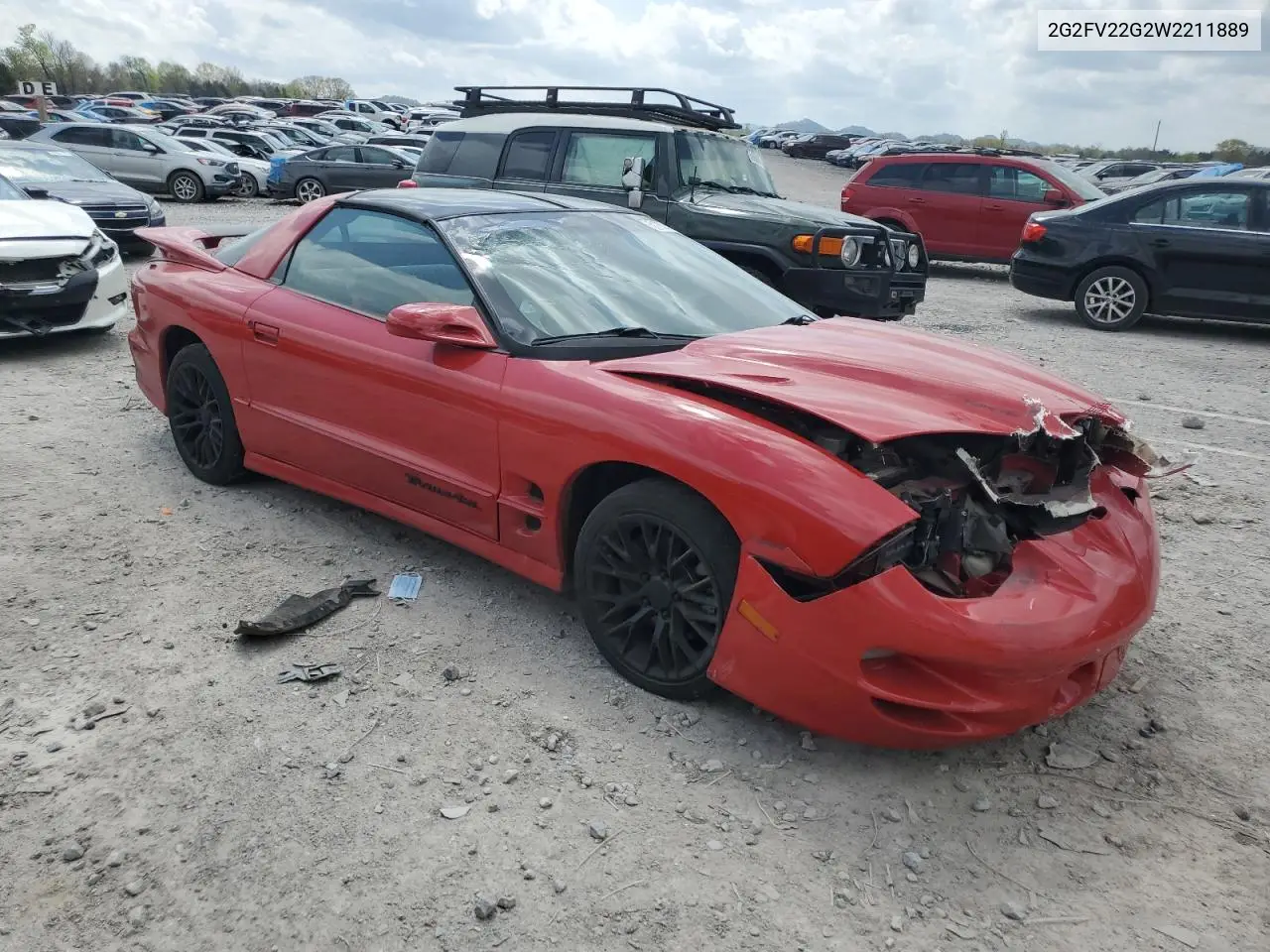 1998 Pontiac Firebird Formula VIN: 2G2FV22G2W2211889 Lot: 51782345