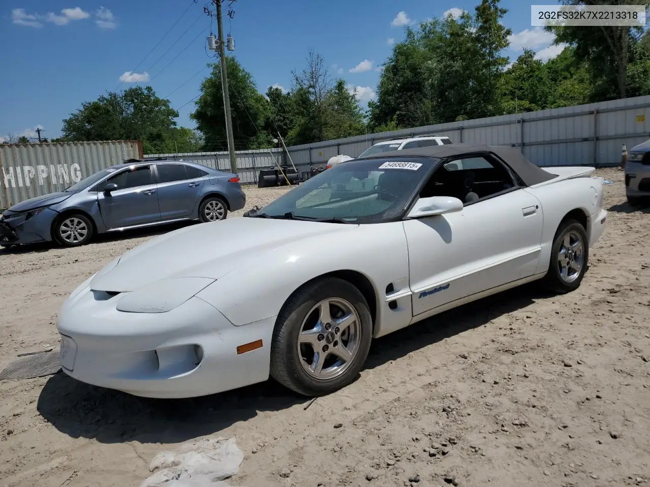 1999 Pontiac Firebird VIN: 2G2FS32K7X2213318 Lot: 54686815