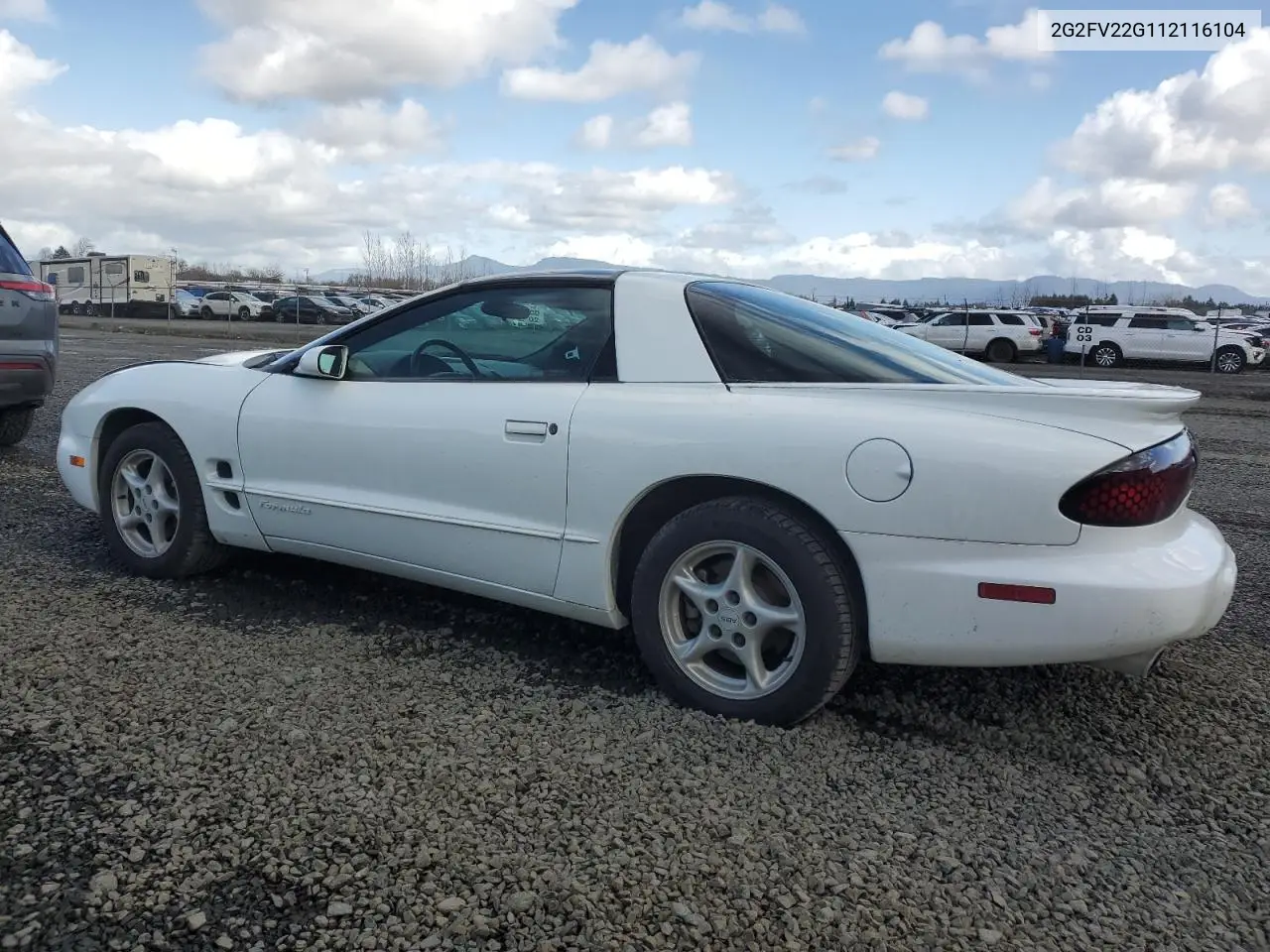 2001 Pontiac Firebird Formula VIN: 2G2FV22G112116104 Lot: 47191405