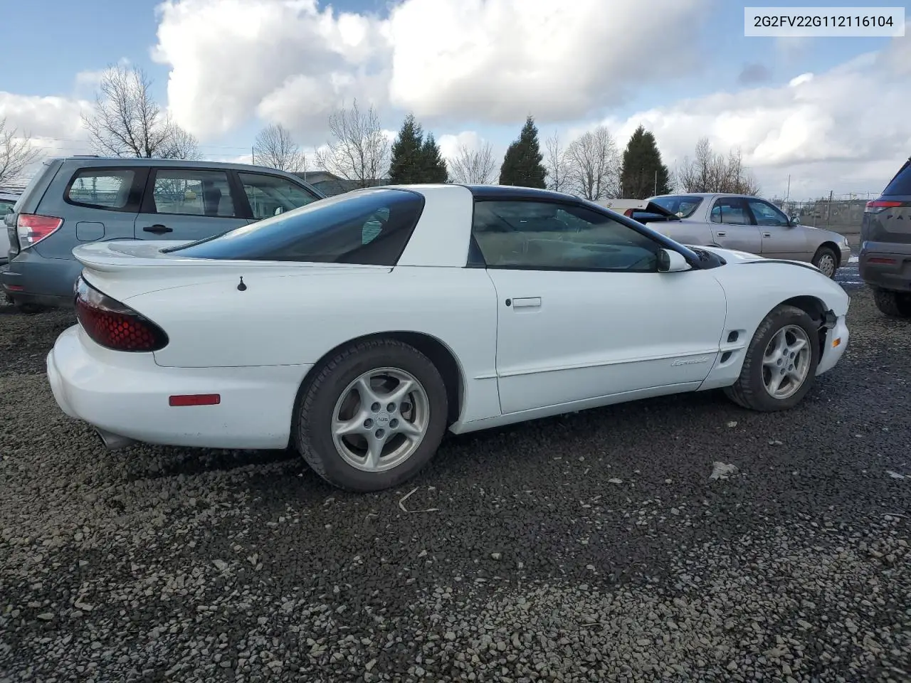 2001 Pontiac Firebird Formula VIN: 2G2FV22G112116104 Lot: 47191405