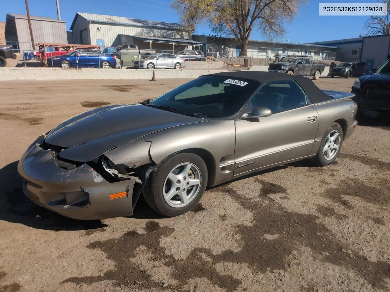 2001 Pontiac Firebird VIN: 2G2FS32K512129828 Lot: 50374855