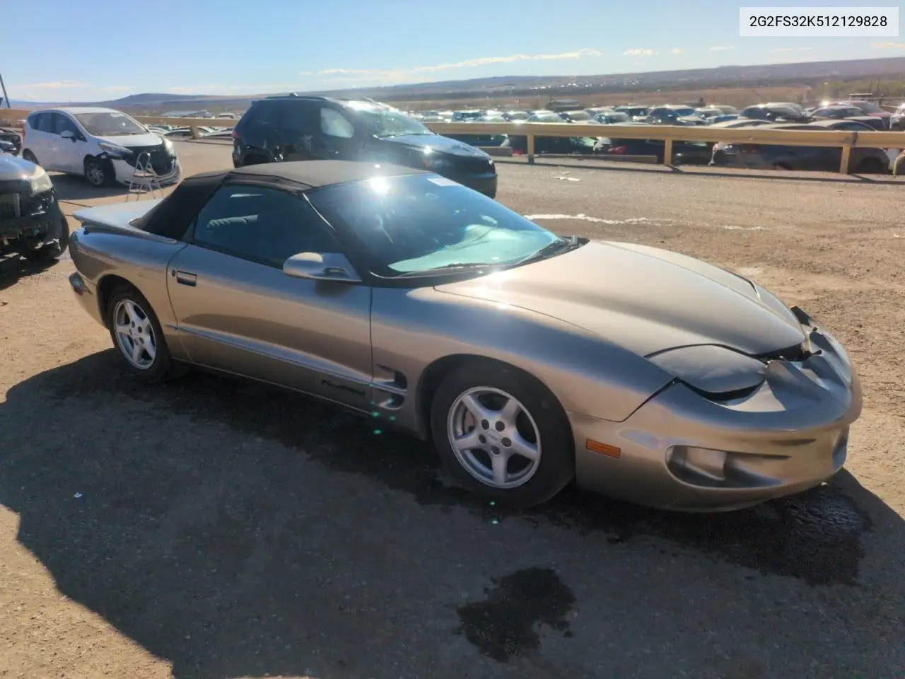2001 Pontiac Firebird VIN: 2G2FS32K512129828 Lot: 50374855