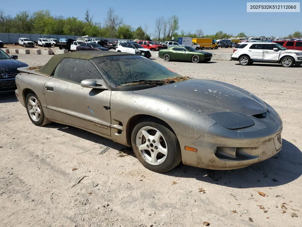 2001 Pontiac Firebird VIN: 2G2FS32K512112060 Lot: 52384515
