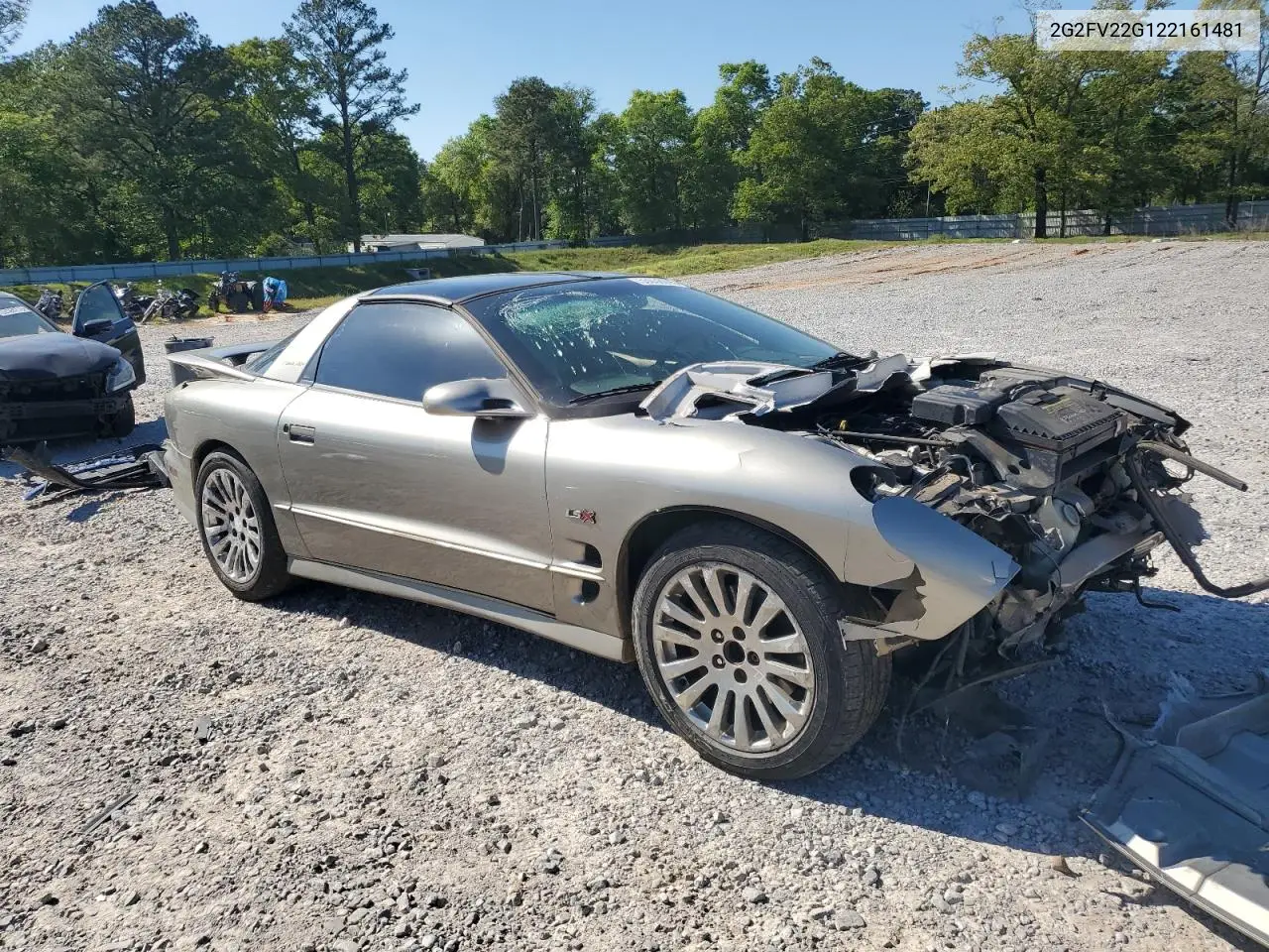 2002 Pontiac Firebird Formula VIN: 2G2FV22G122161481 Lot: 53038095