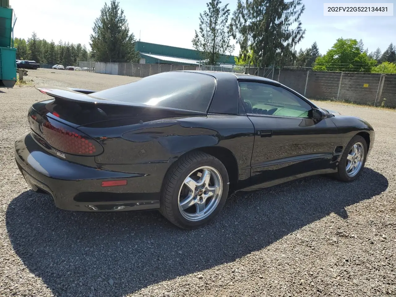2002 Pontiac Firebird Formula VIN: 2G2FV22G522134431 Lot: 56423935