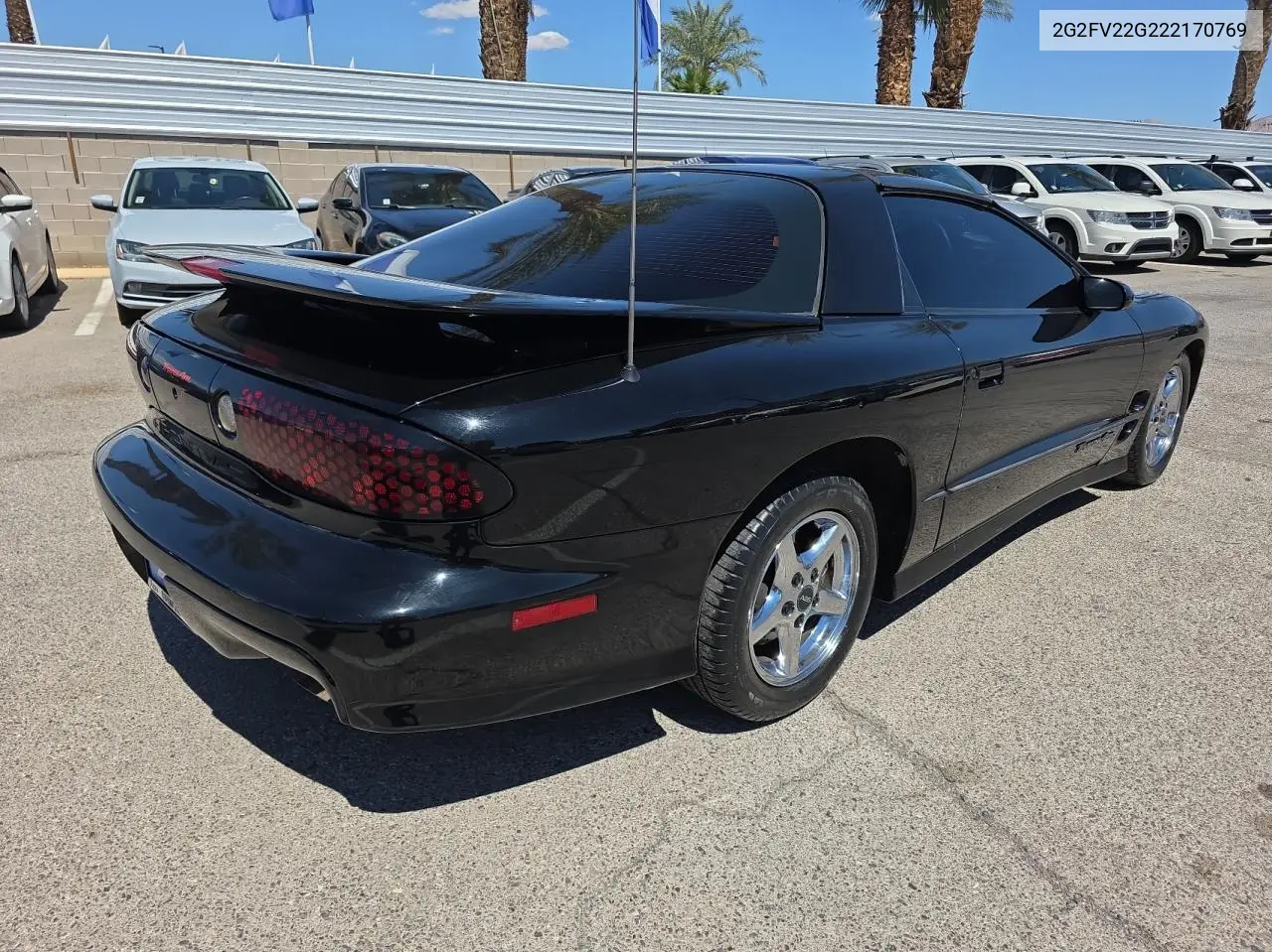 2002 Pontiac Firebird Formula VIN: 2G2FV22G222170769 Lot: 56757455