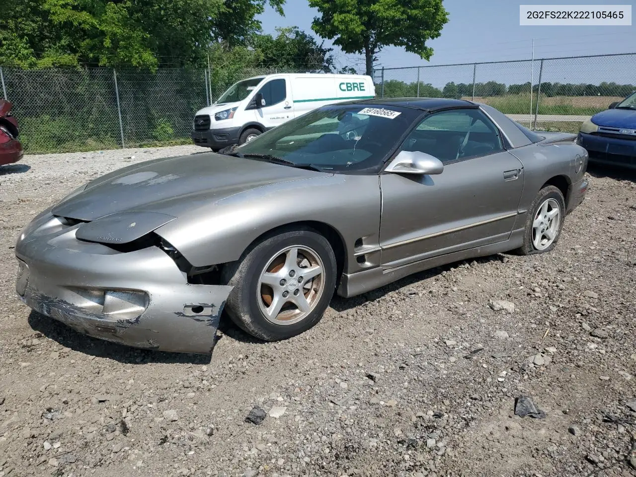 2002 Pontiac Firebird VIN: 2G2FS22K222105465 Lot: 59160565