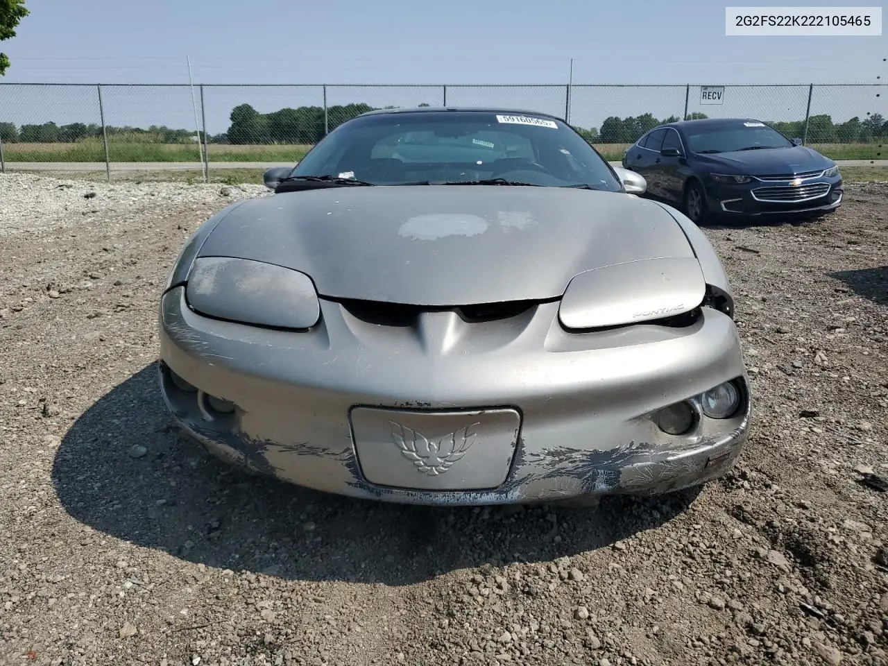 2002 Pontiac Firebird VIN: 2G2FS22K222105465 Lot: 59160565