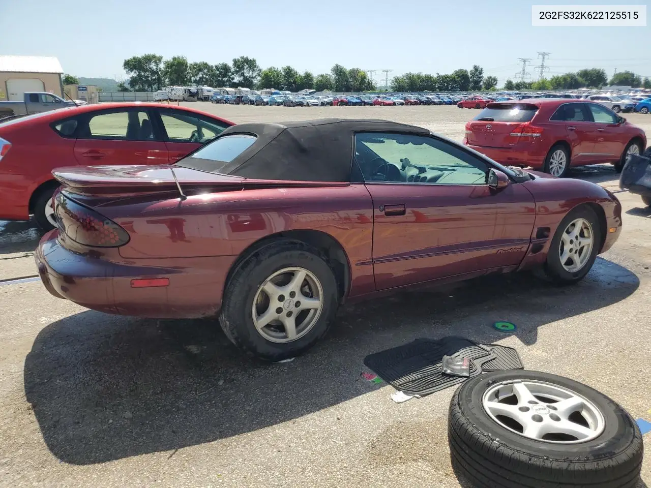 2002 Pontiac Firebird VIN: 2G2FS32K622125515 Lot: 62086275