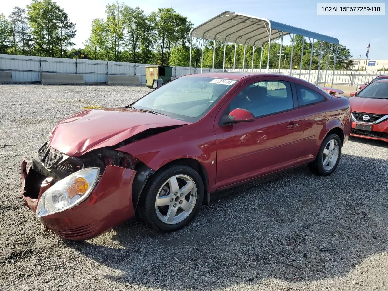 2007 Pontiac G5 VIN: 1G2AL15F677259418 Lot: 55035195