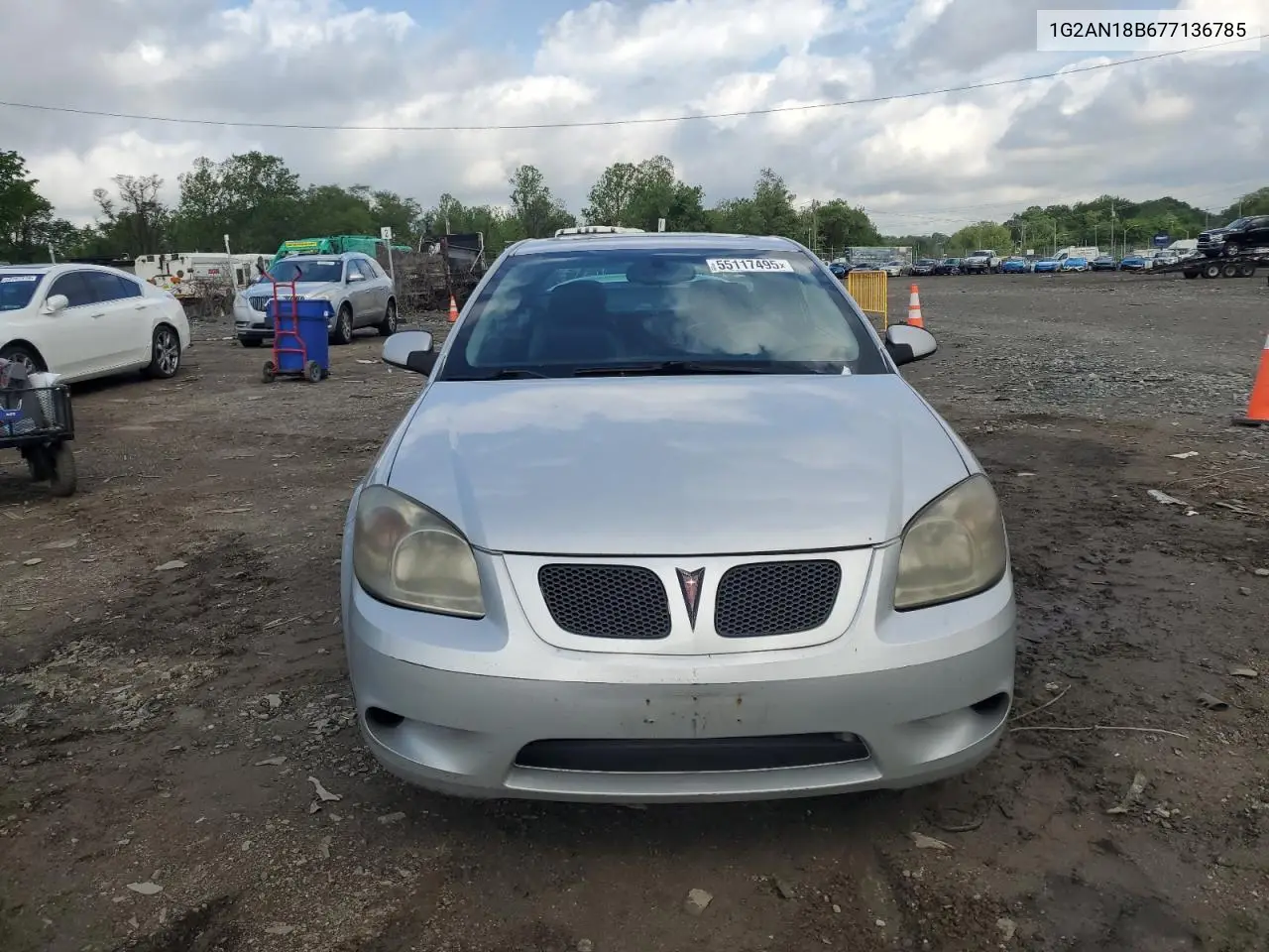 2007 Pontiac G5 Gt VIN: 1G2AN18B677136785 Lot: 55117495