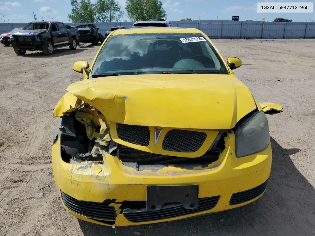 2007 Pontiac G5 VIN: 1G2AL15F477121960 Lot: 56981965