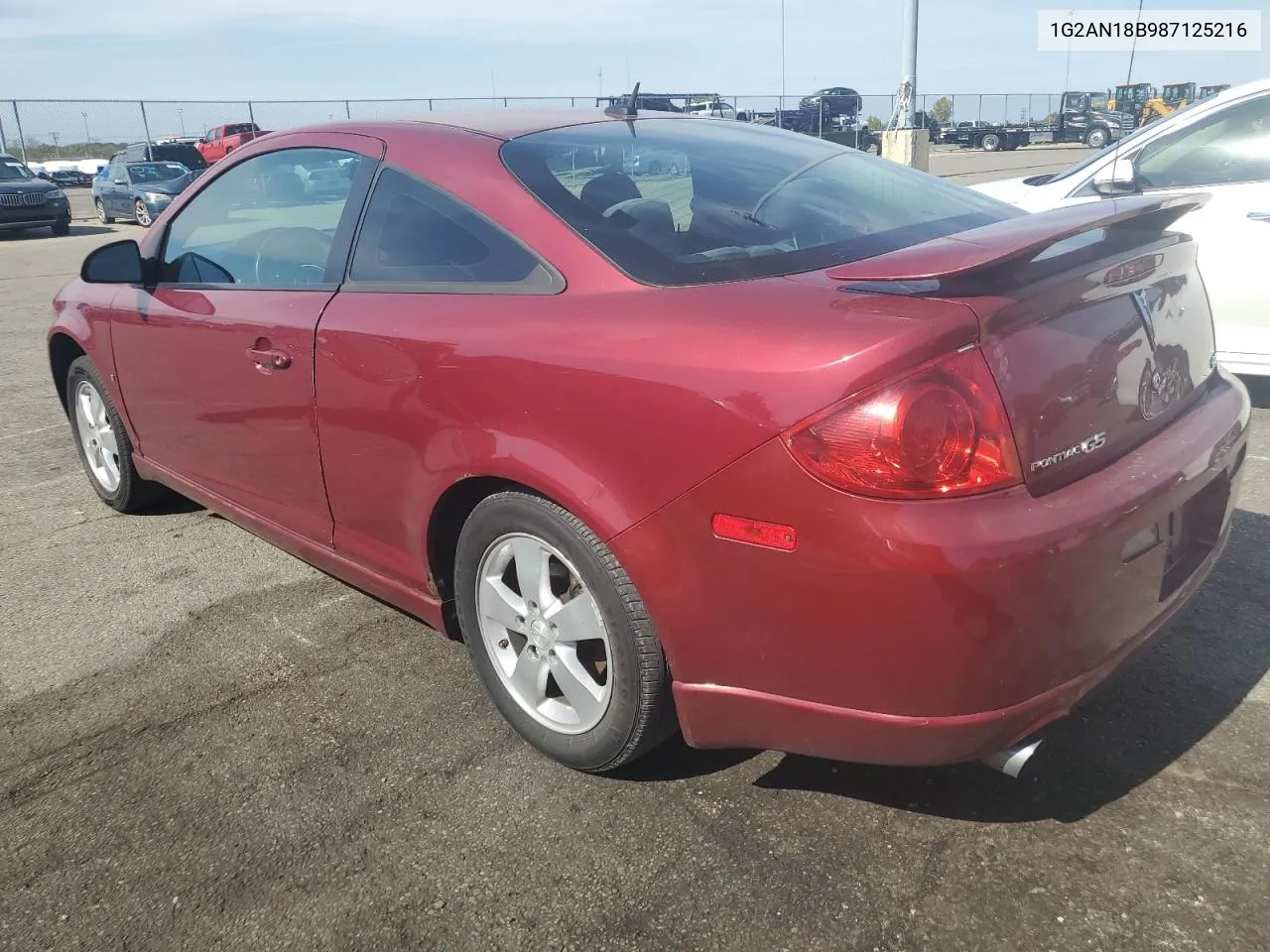 2008 Pontiac G5 Gt VIN: 1G2AN18B987125216 Lot: 74778944