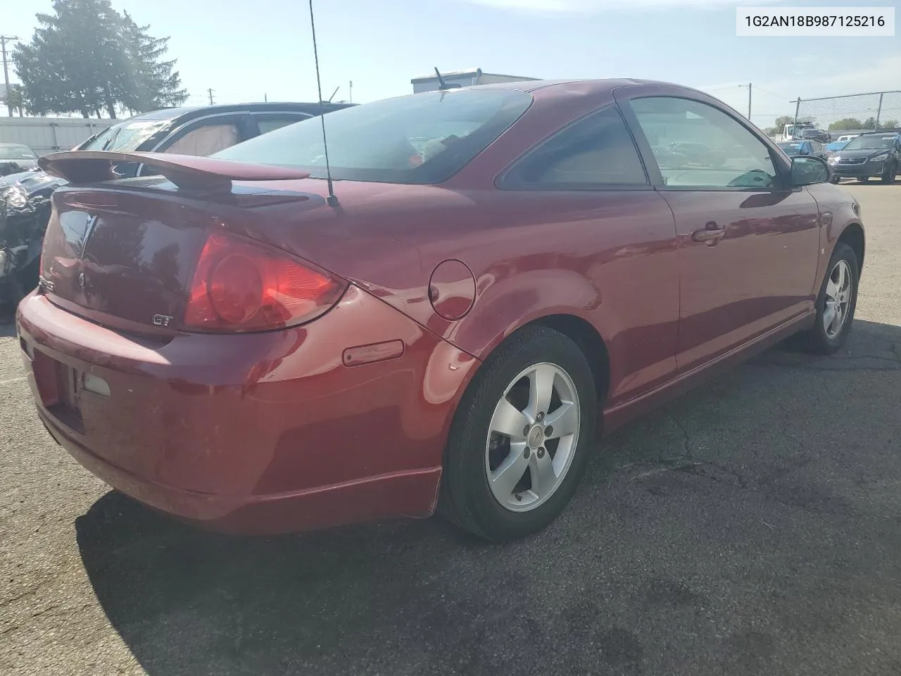 2008 Pontiac G5 Gt VIN: 1G2AN18B987125216 Lot: 74778944