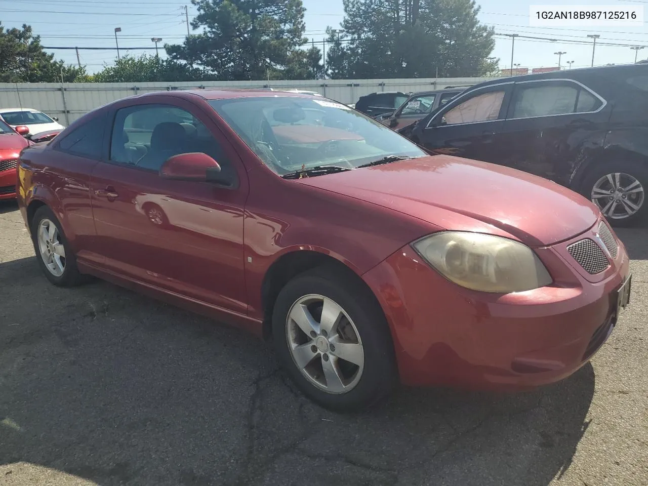 2008 Pontiac G5 Gt VIN: 1G2AN18B987125216 Lot: 74778944