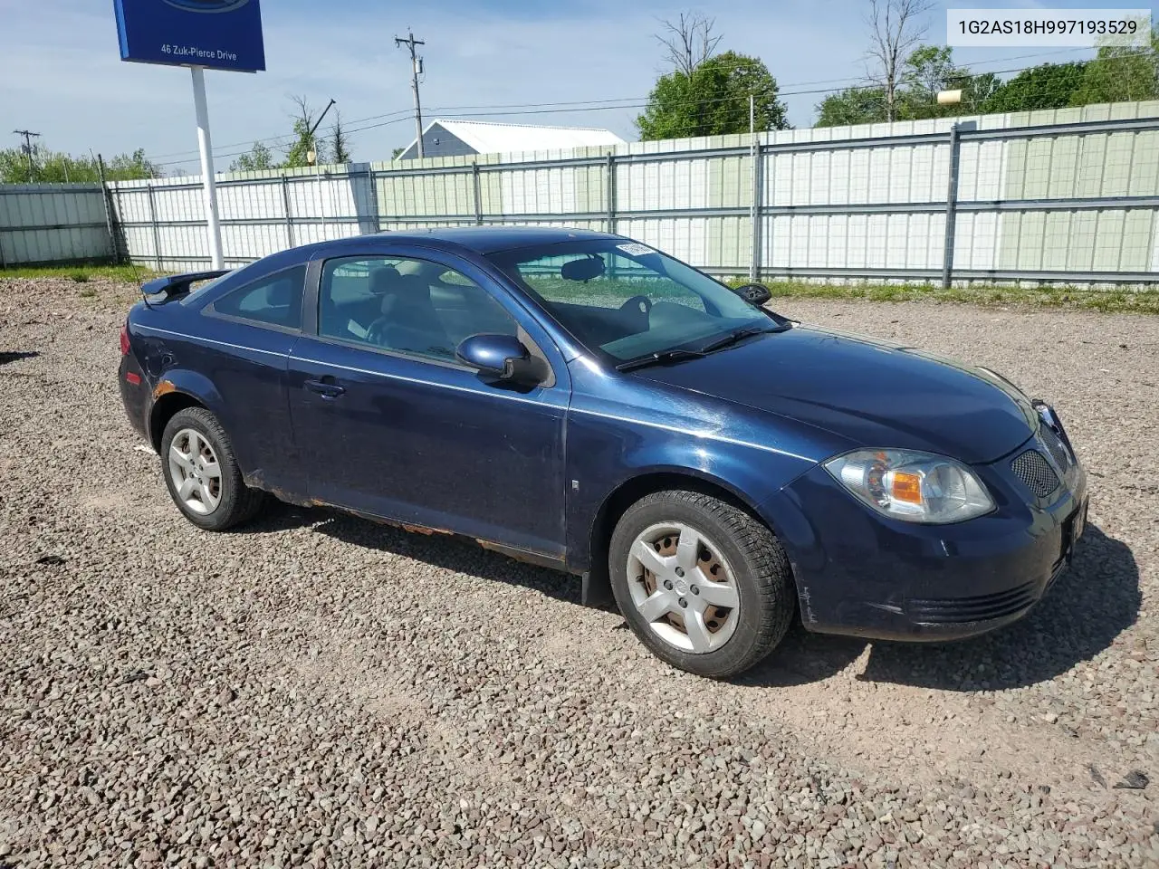 2009 Pontiac G5 VIN: 1G2AS18H997193529 Lot: 57641885