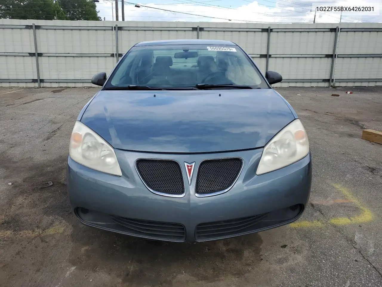2006 Pontiac G6 Se VIN: 1G2ZF55BX64262031 Lot: 56895575