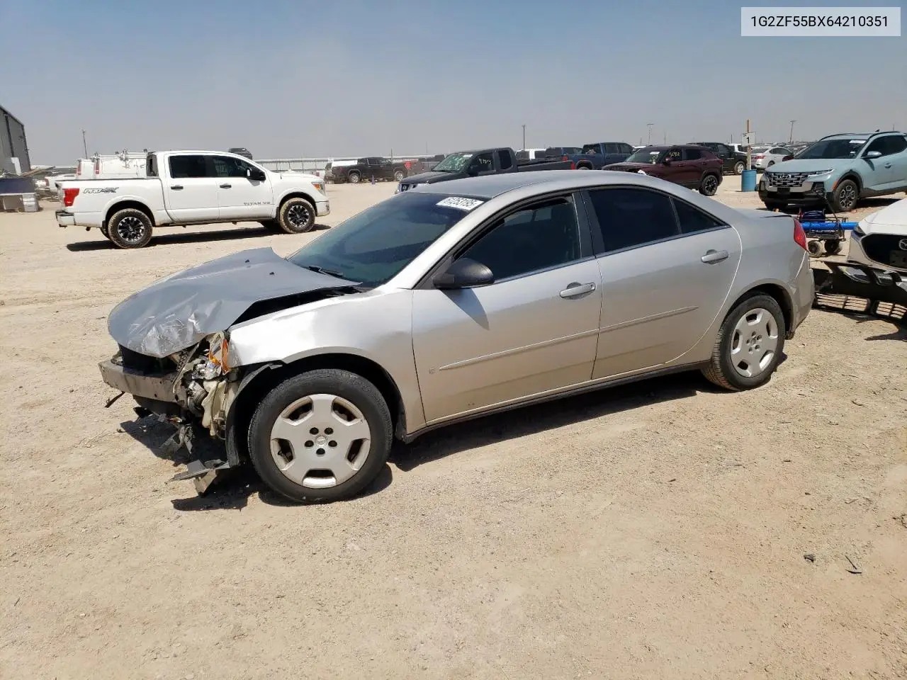 2006 Pontiac G6 Se VIN: 1G2ZF55BX64210351 Lot: 61253195