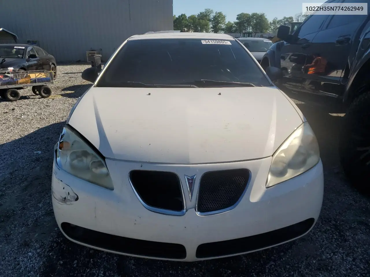 2007 Pontiac G6 Gt VIN: 1G2ZH35N774262949 Lot: 54159805