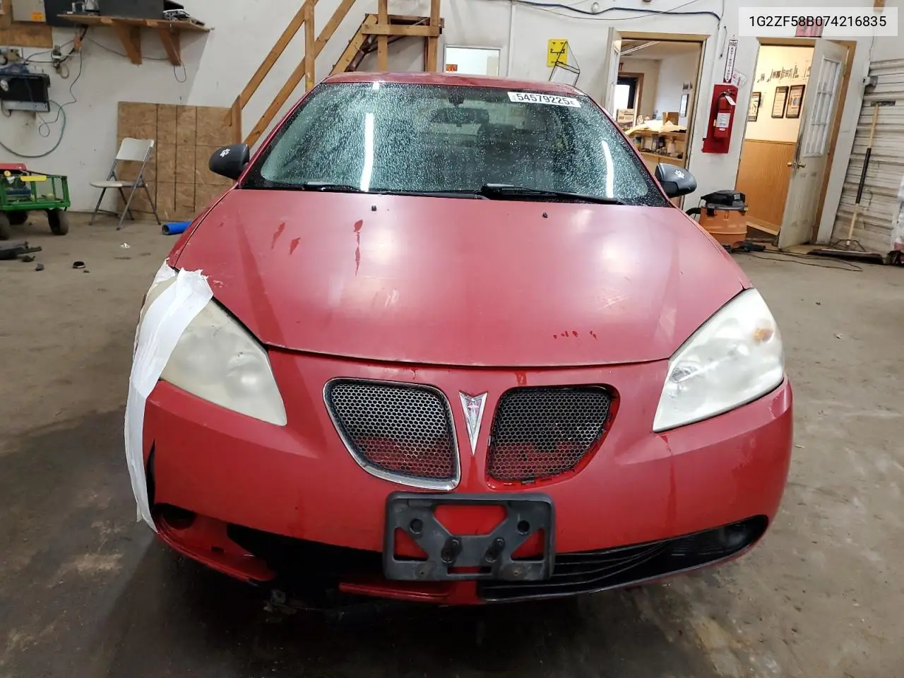 2007 Pontiac G6 Value Leader VIN: 1G2ZF58B074216835 Lot: 54579225