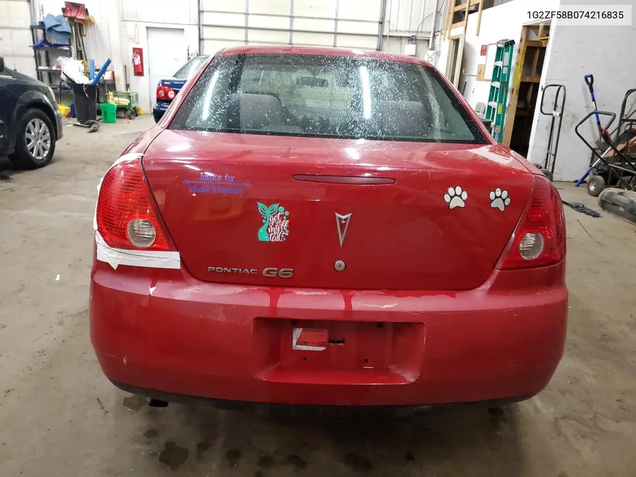 2007 Pontiac G6 Value Leader VIN: 1G2ZF58B074216835 Lot: 54579225