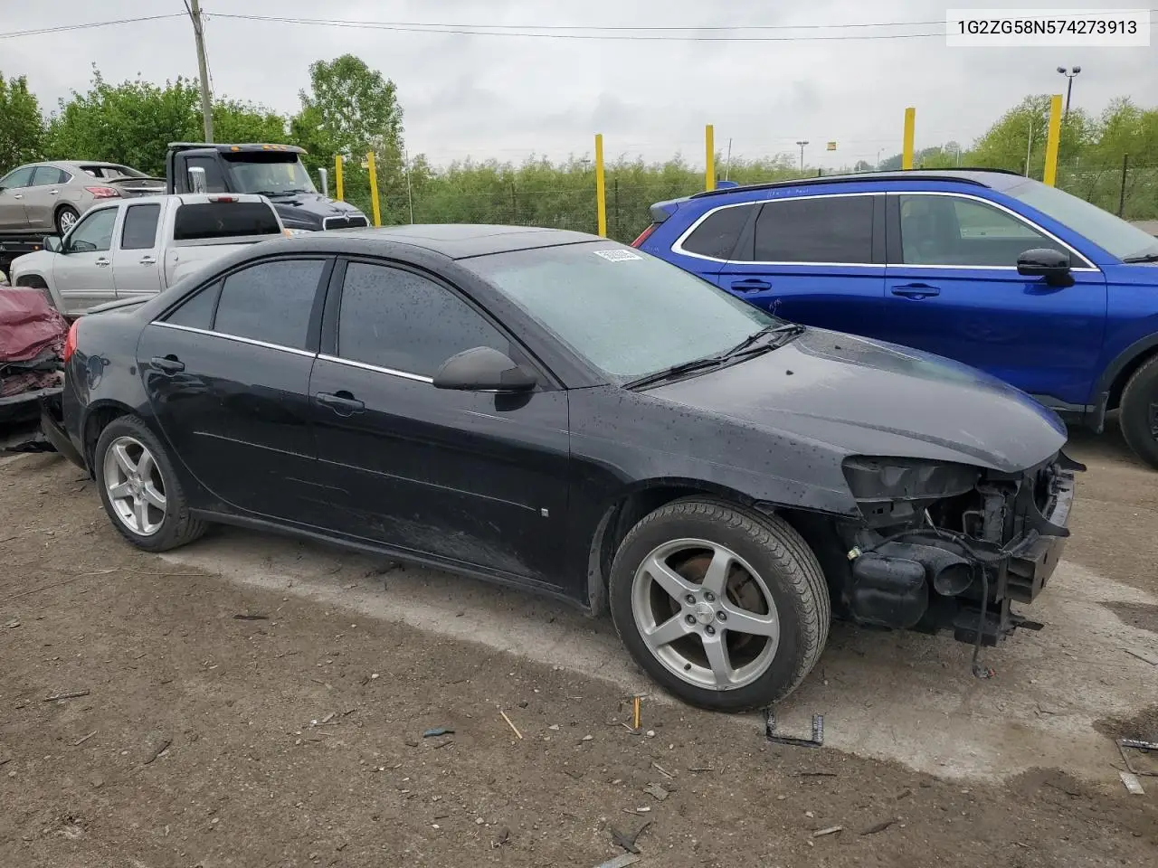 2007 Pontiac G6 Base VIN: 1G2ZG58N574273913 Lot: 56290025