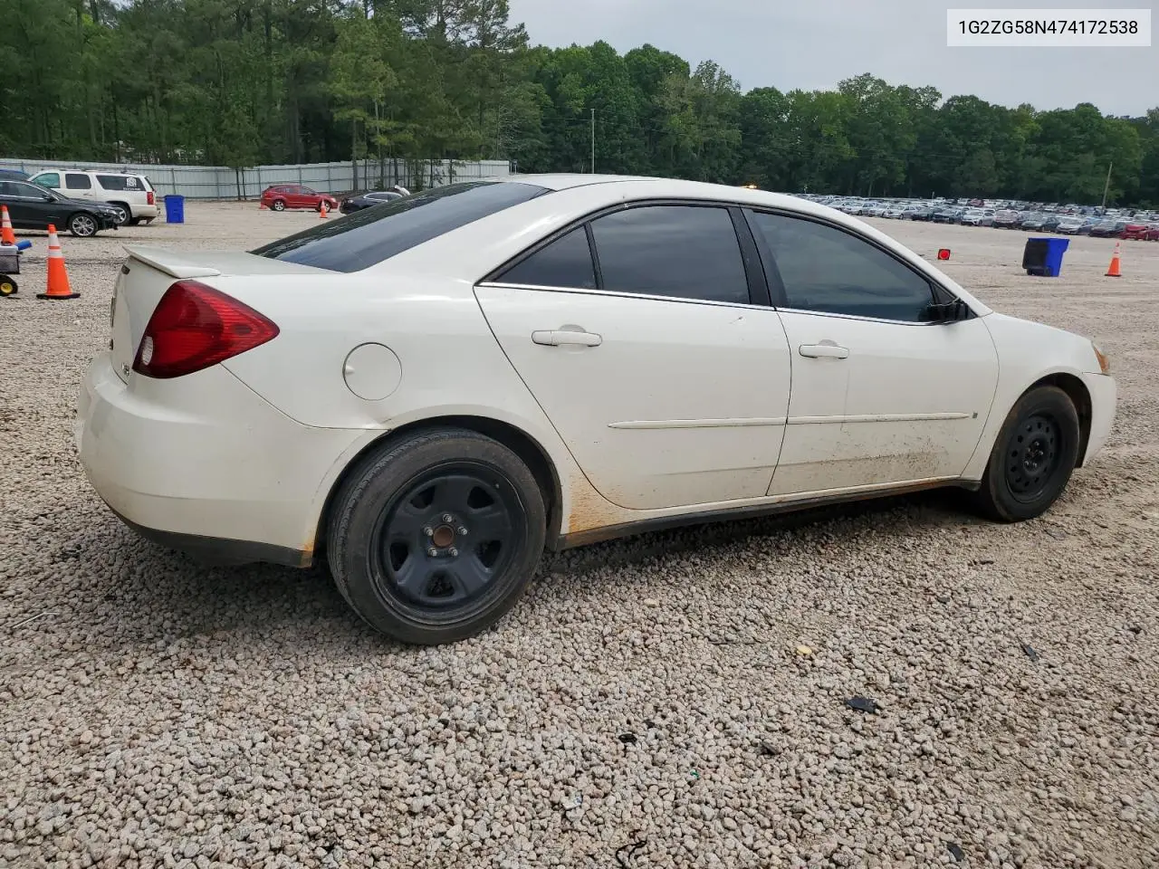 2007 Pontiac G6 Base VIN: 1G2ZG58N474172538 Lot: 56342035