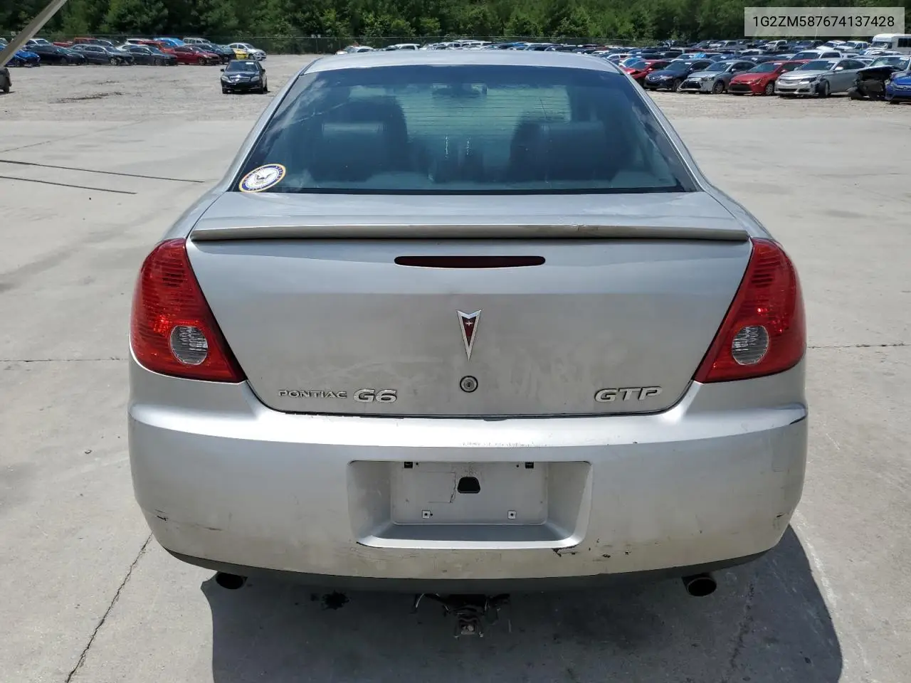 2007 Pontiac G6 Gtp VIN: 1G2ZM587674137428 Lot: 61399985