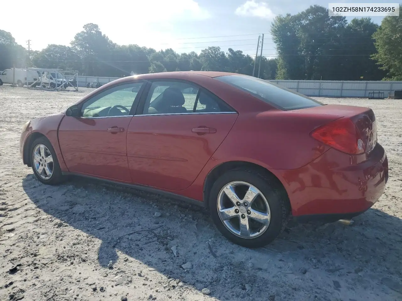 2007 Pontiac G6 Gt VIN: 1G2ZH58N174233695 Lot: 61456195