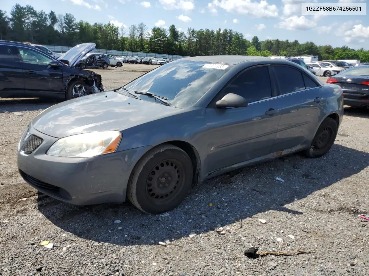 2007 Pontiac G6 Value Leader VIN: 1G2ZF58B674256501 Lot: 61527935