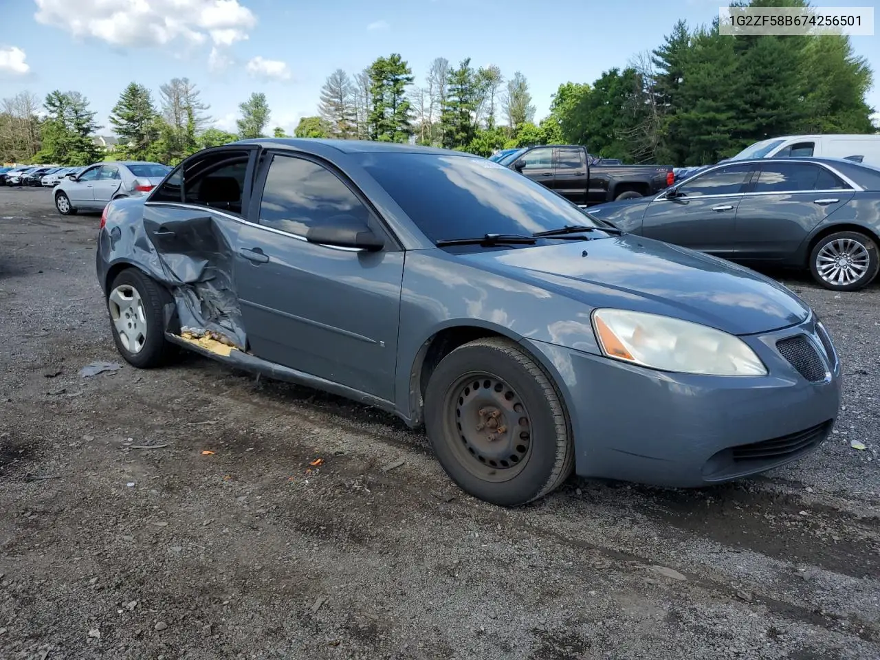 2007 Pontiac G6 Value Leader VIN: 1G2ZF58B674256501 Lot: 61527935
