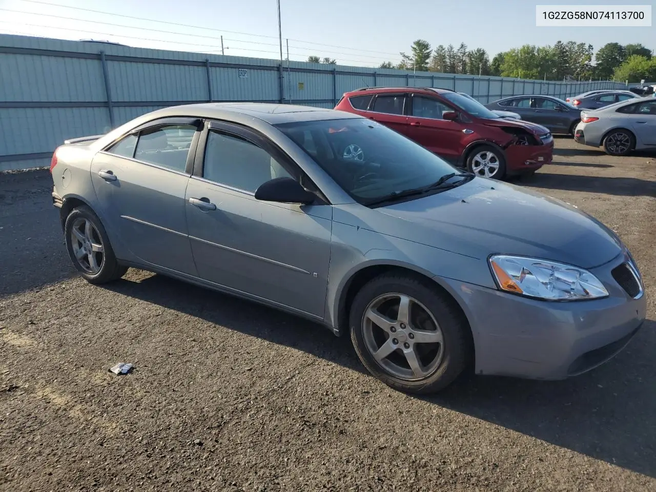 2007 Pontiac G6 Base VIN: 1G2ZG58N074113700 Lot: 61547815