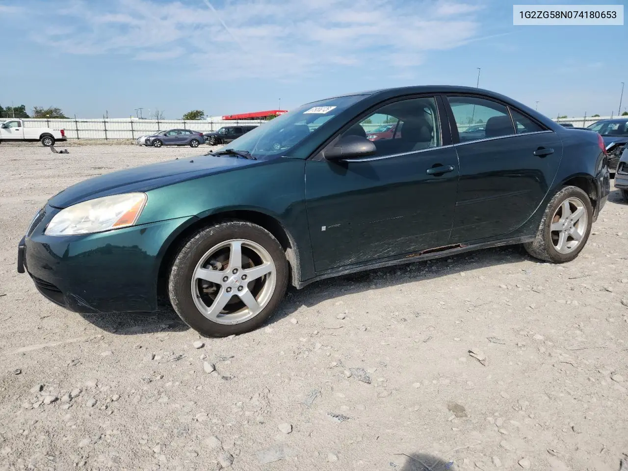 2007 Pontiac G6 Base VIN: 1G2ZG58N074180653 Lot: 61955275