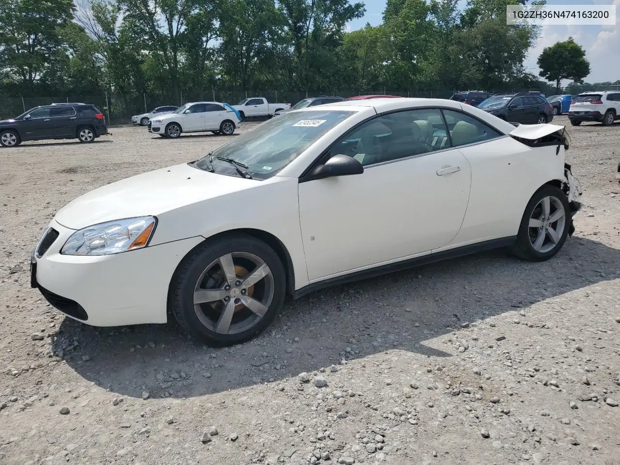 2007 Pontiac G6 Gt VIN: 1G2ZH36N474163200 Lot: 62452345