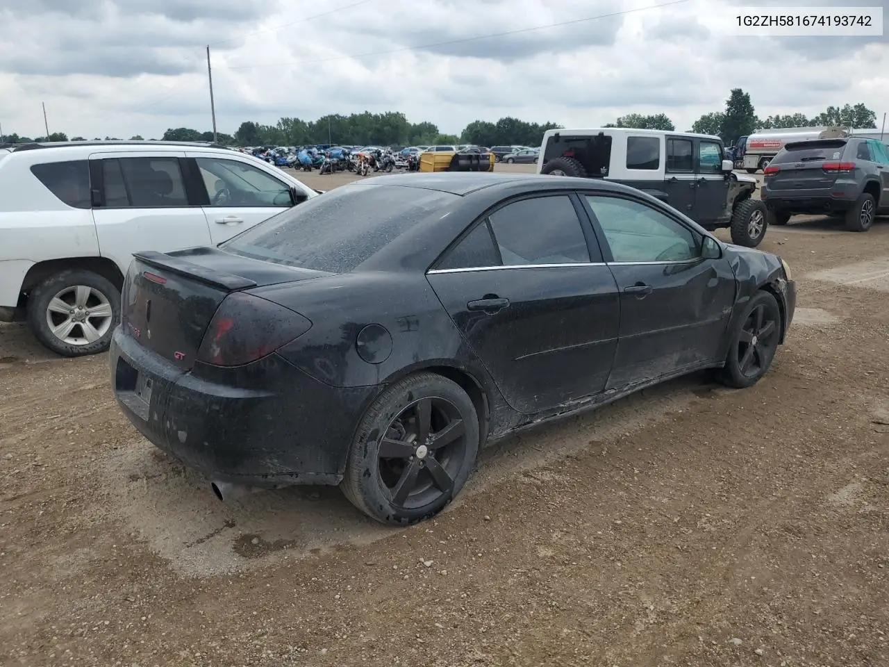 2007 Pontiac G6 Gt VIN: 1G2ZH581674193742 Lot: 62670405
