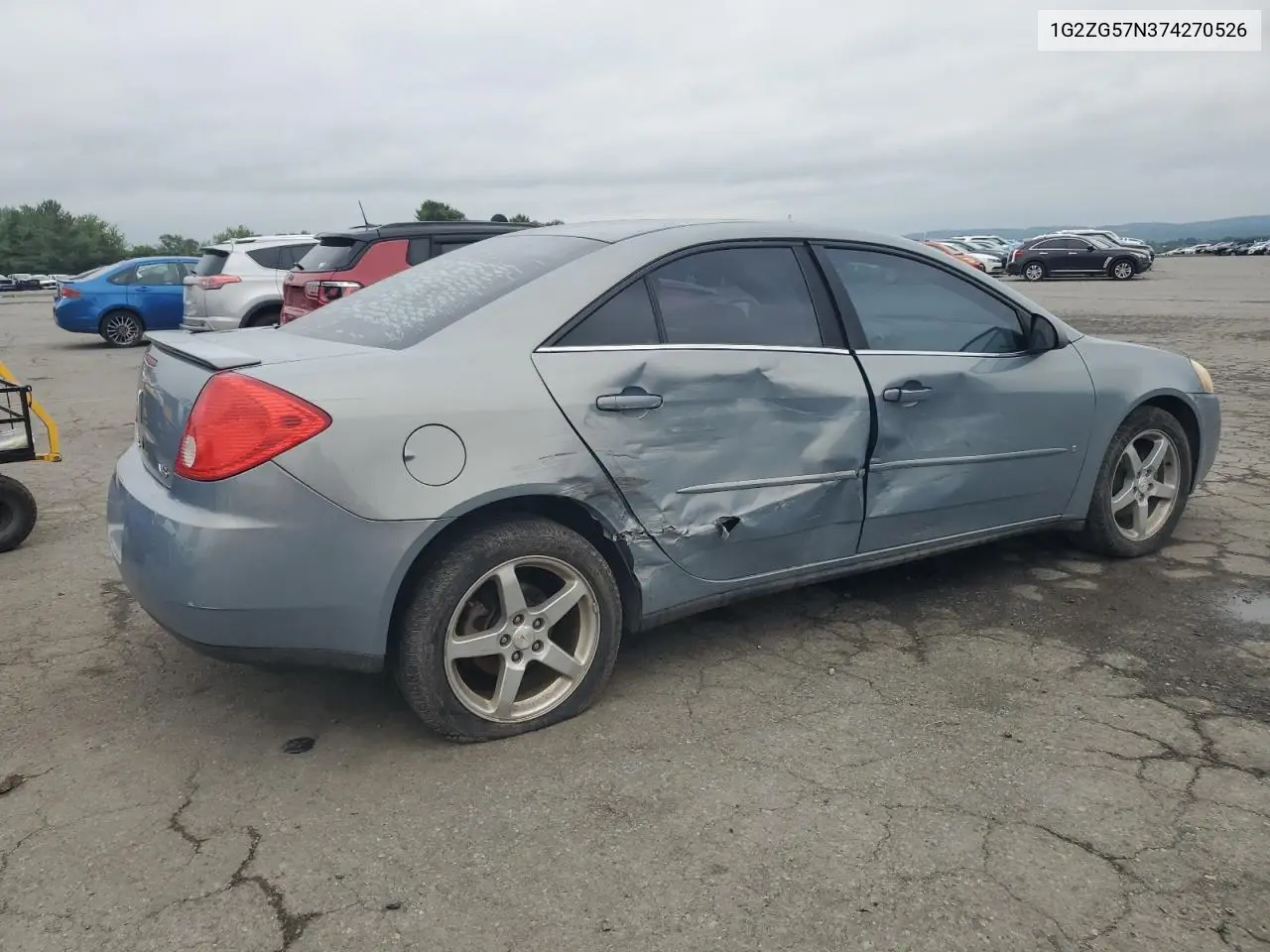 2007 Pontiac G6 Base VIN: 1G2ZG57N374270526 Lot: 62853275