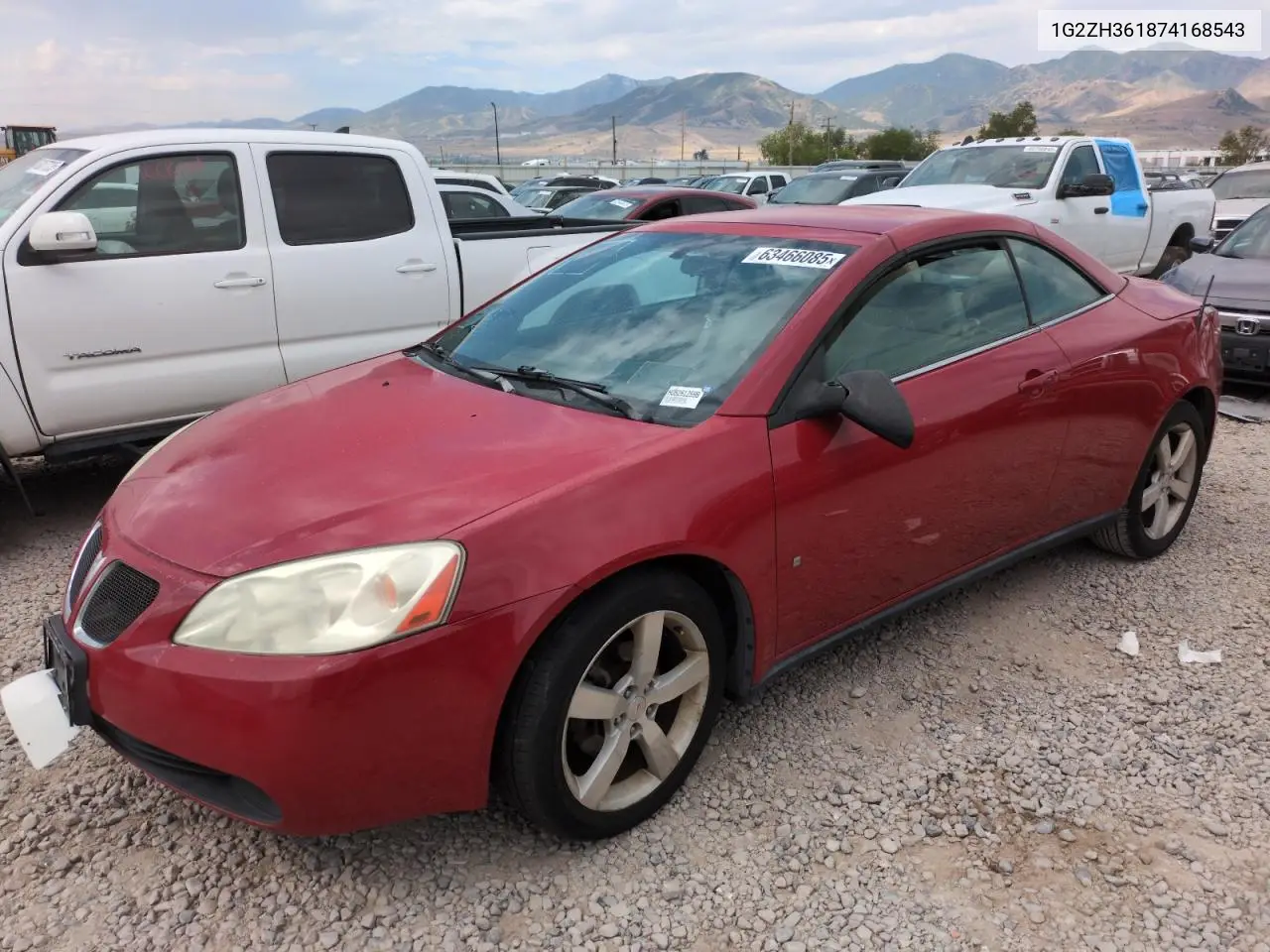 2007 Pontiac G6 Gt VIN: 1G2ZH361874168543 Lot: 63466085