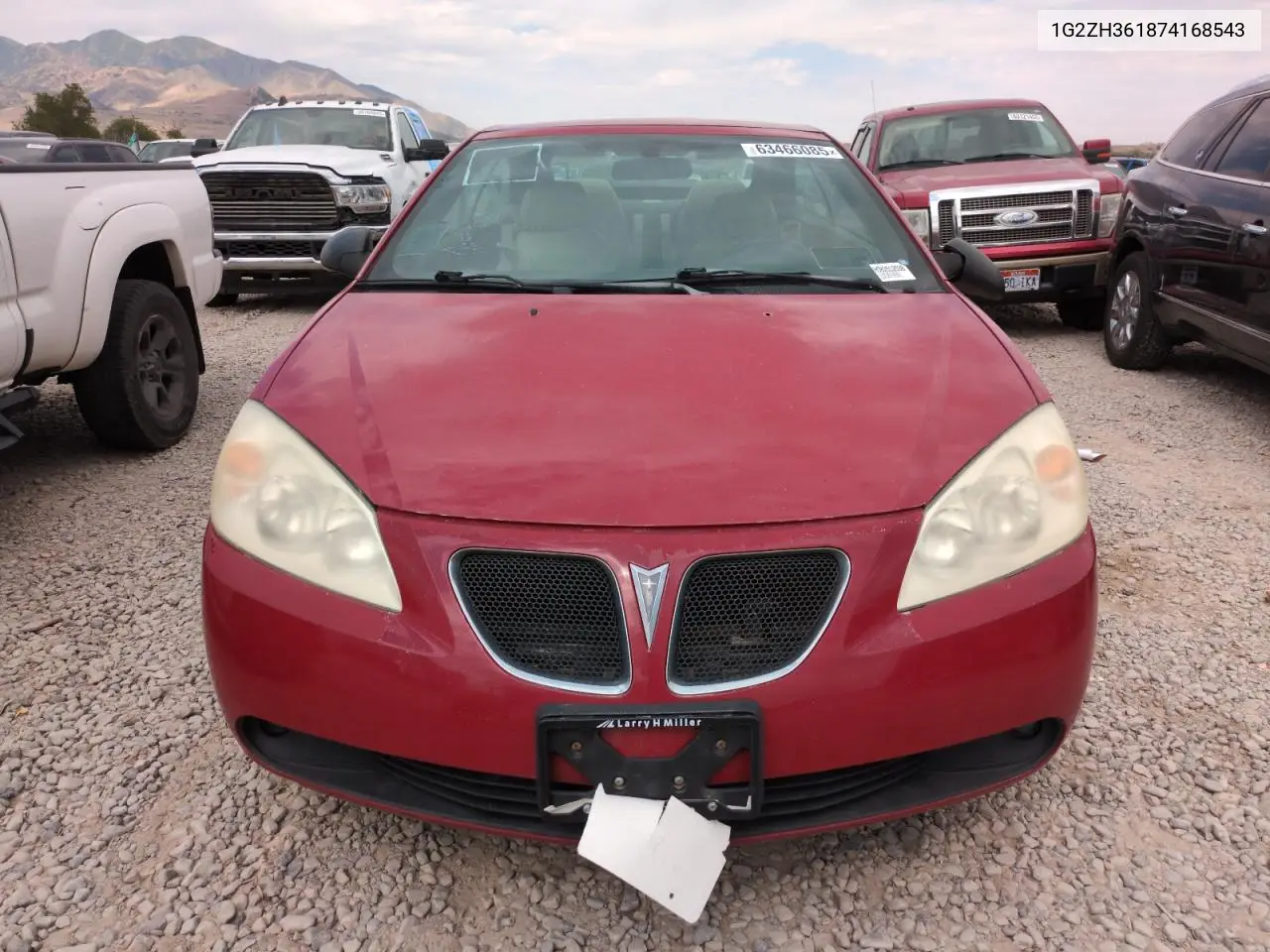 2007 Pontiac G6 Gt VIN: 1G2ZH361874168543 Lot: 63466085