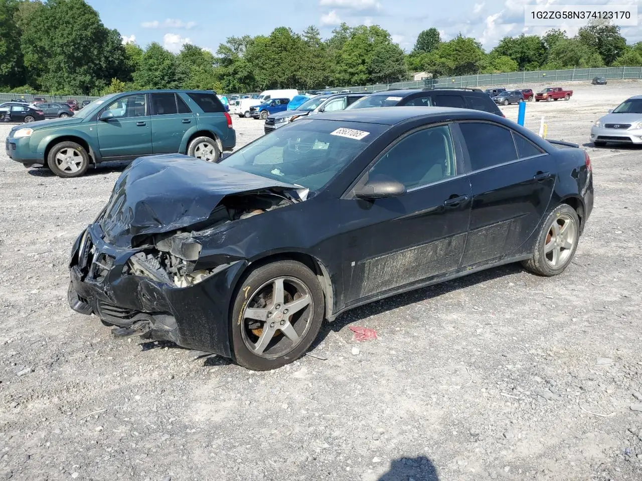 2007 Pontiac G6 Base VIN: 1G2ZG58N374123170 Lot: 65631065