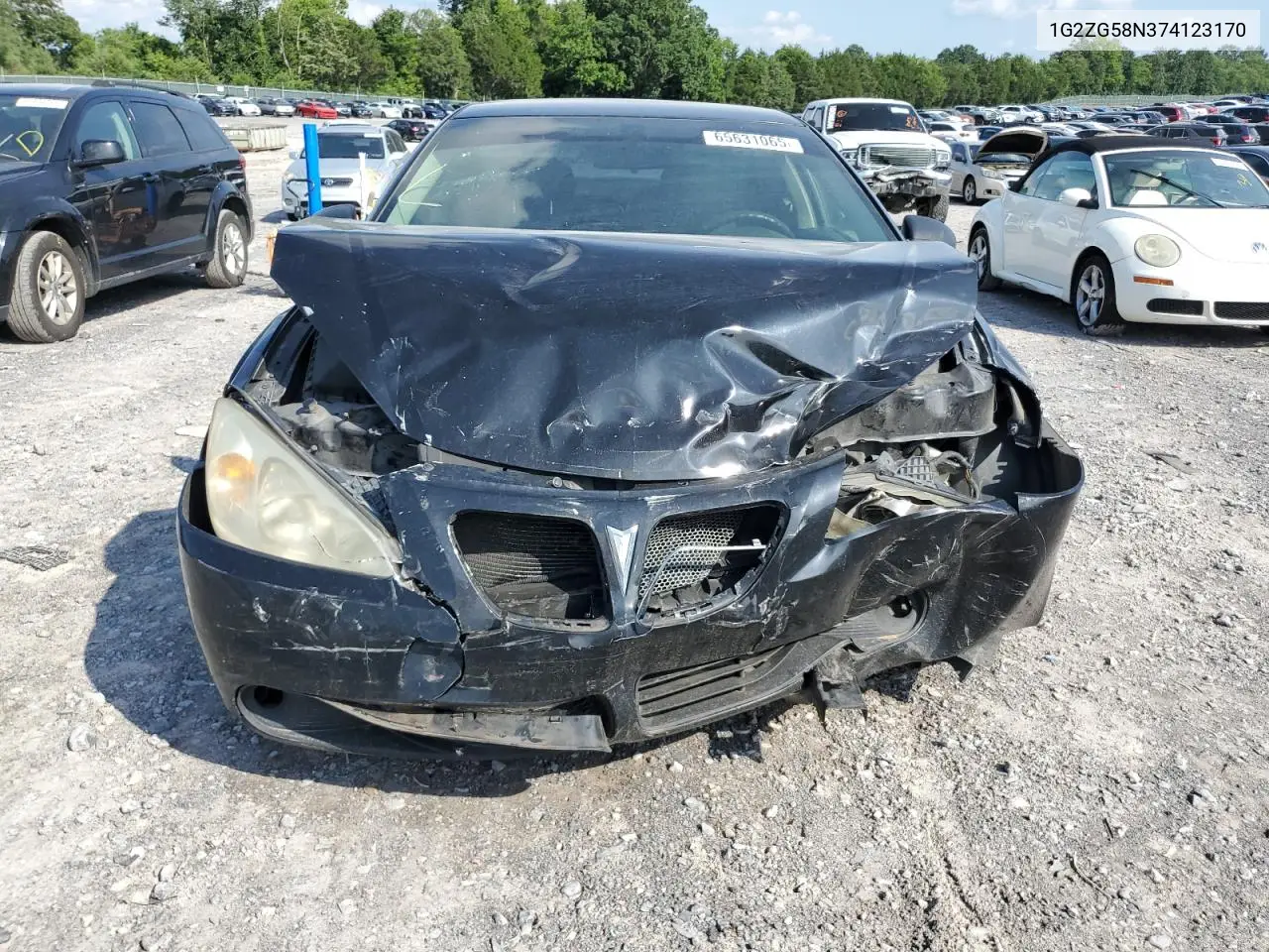 2007 Pontiac G6 Base VIN: 1G2ZG58N374123170 Lot: 65631065