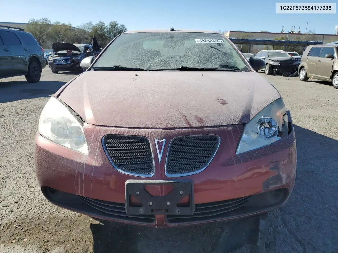 2008 Pontiac G6 Value Leader VIN: 1G2ZF57B584177288 Lot: 49843355