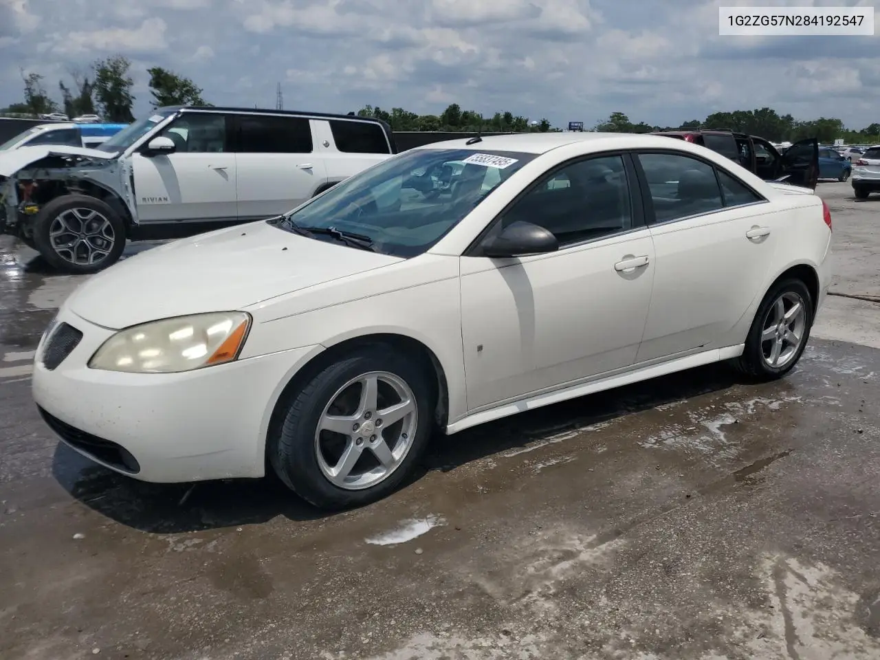 2008 Pontiac G6 Base VIN: 1G2ZG57N284192547 Lot: 55837495