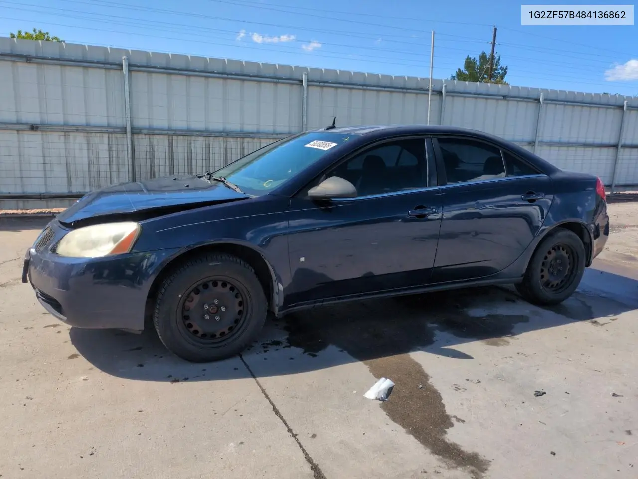2008 Pontiac G6 Value Leader VIN: 1G2ZF57B484136862 Lot: 56330855
