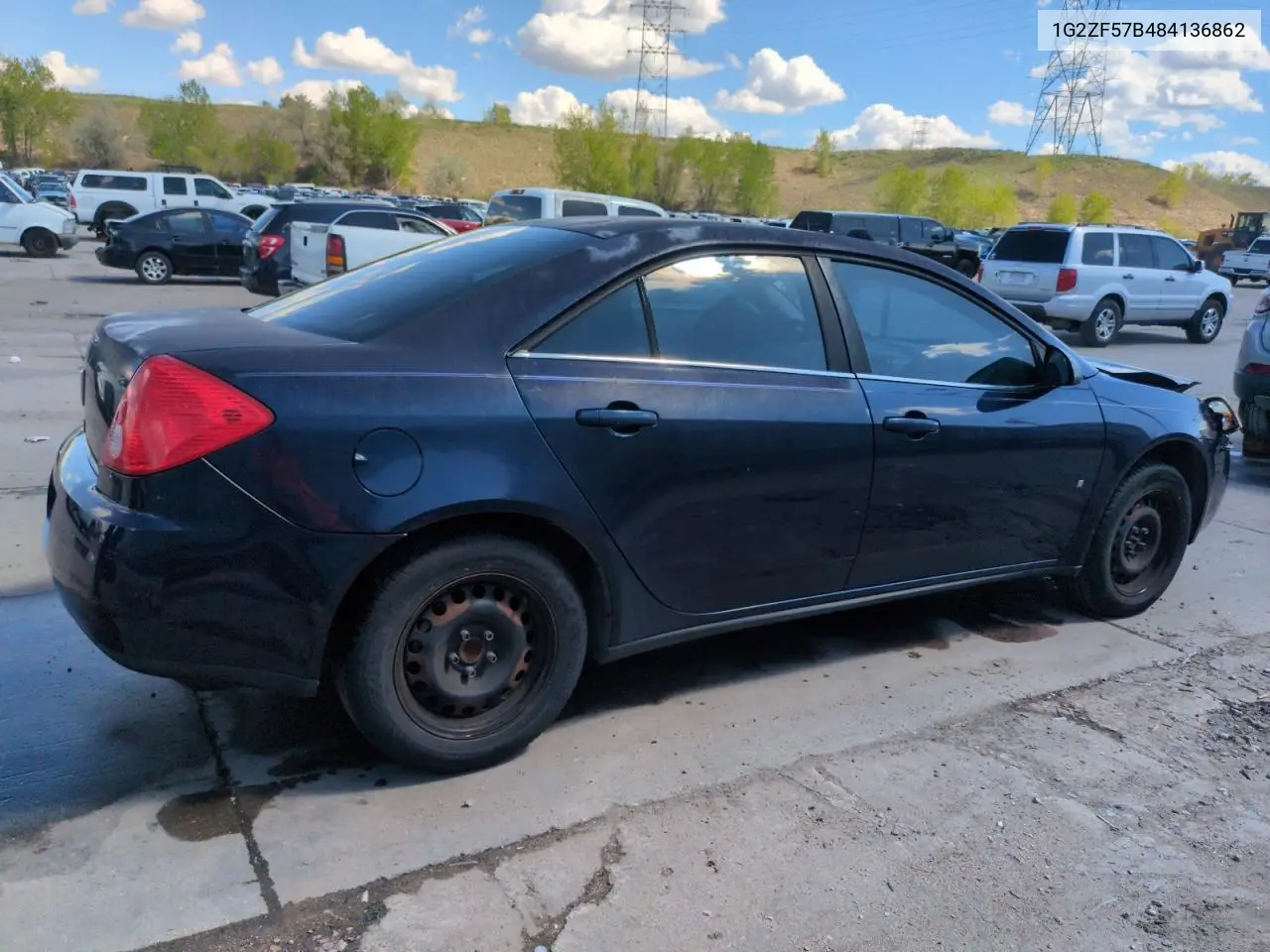 2008 Pontiac G6 Value Leader VIN: 1G2ZF57B484136862 Lot: 56330855