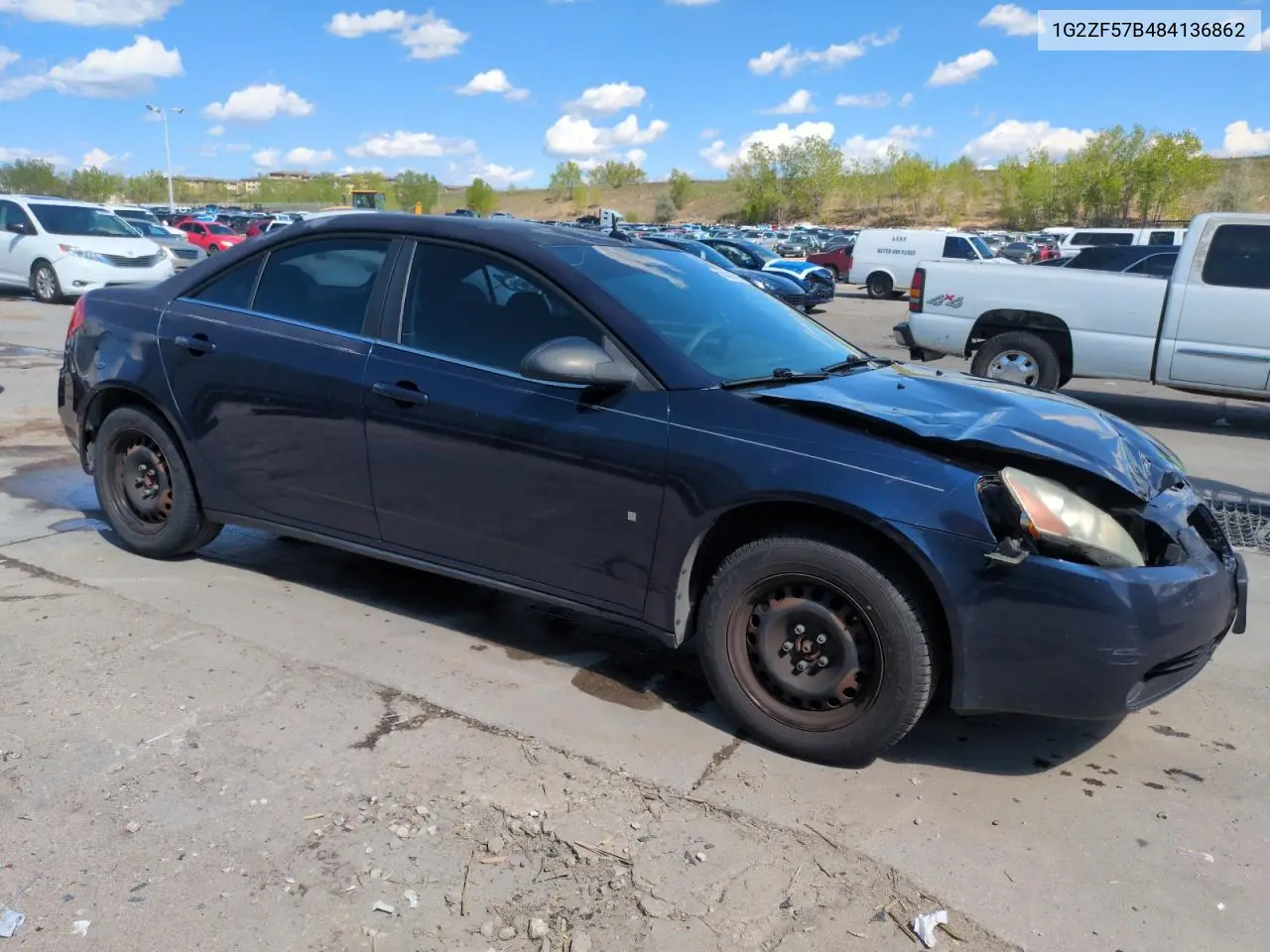 2008 Pontiac G6 Value Leader VIN: 1G2ZF57B484136862 Lot: 56330855