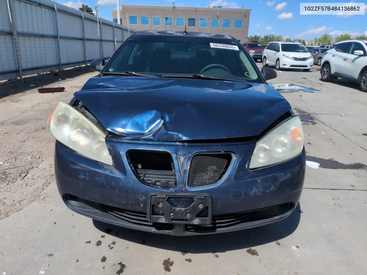 2008 Pontiac G6 Value Leader VIN: 1G2ZF57B484136862 Lot: 56330855