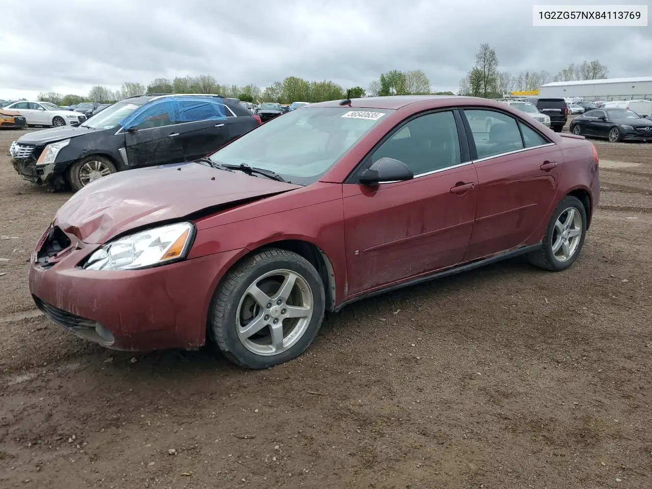 2008 Pontiac G6 Base VIN: 1G2ZG57NX84113769 Lot: 56540635