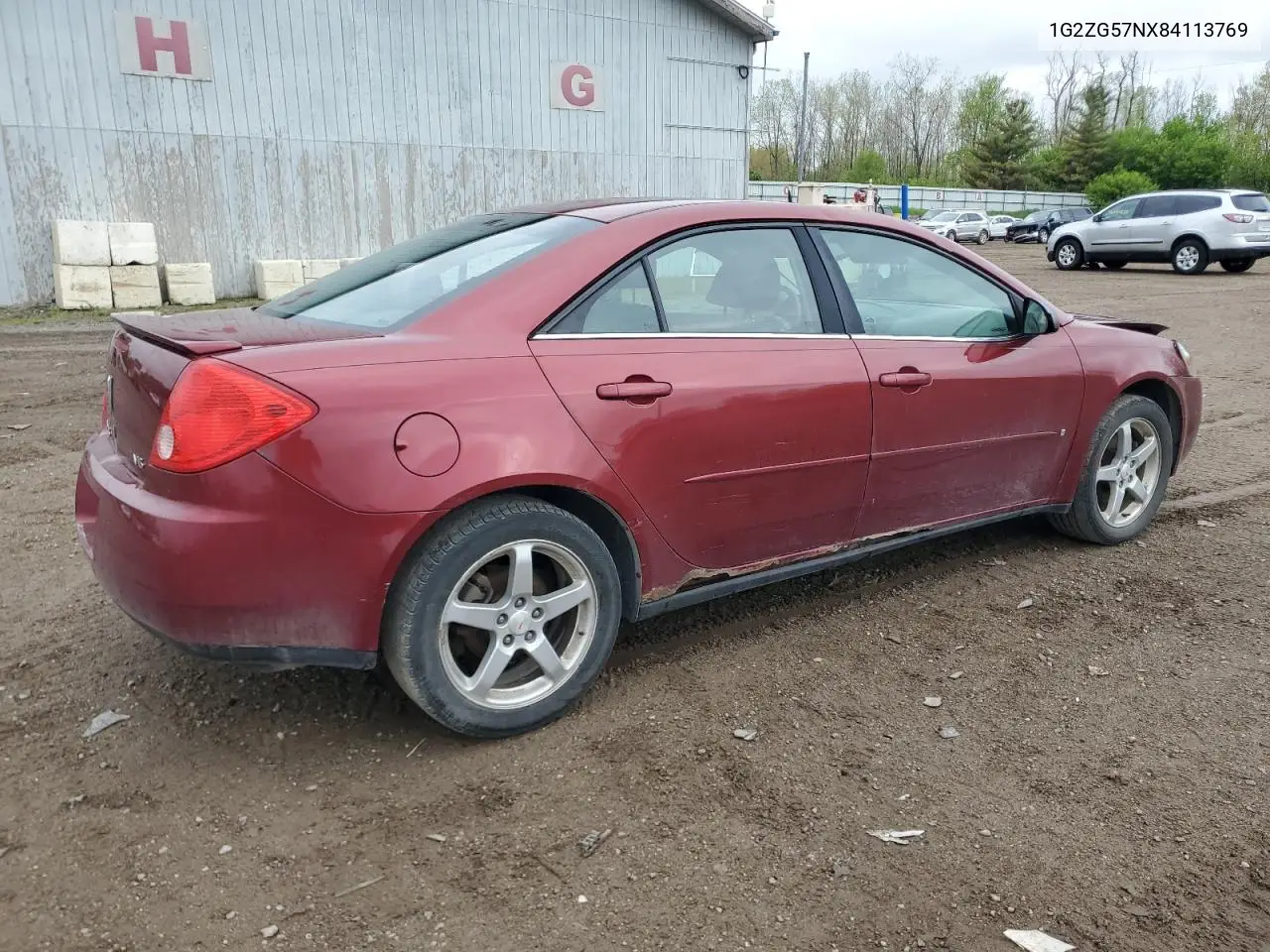 2008 Pontiac G6 Base VIN: 1G2ZG57NX84113769 Lot: 56540635